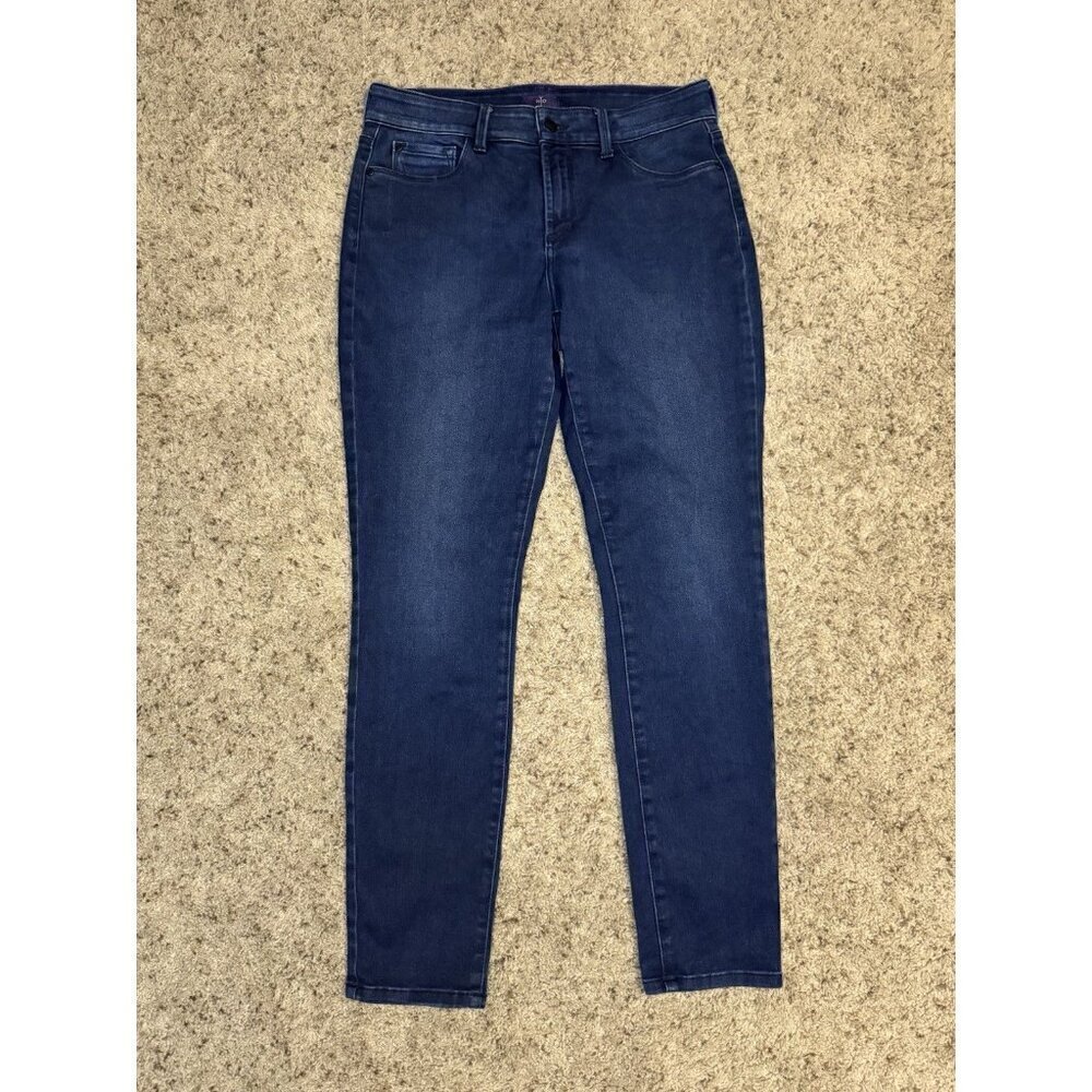 NYDJ Alina Legging Jeans Dark Wash Lift Tuck Sz 10 31x30